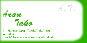 aron tako business card